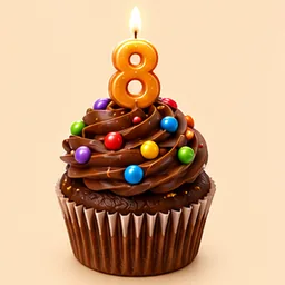 Chocolate Candy, Cupcake 2048 tile 8