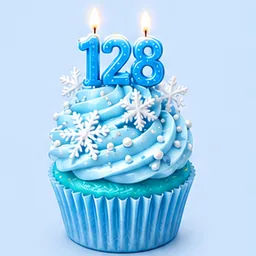 Winter Snowflake, Cupcake 2048 tile 128