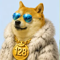 Doge 2048 — Chad Doge, tile value 128