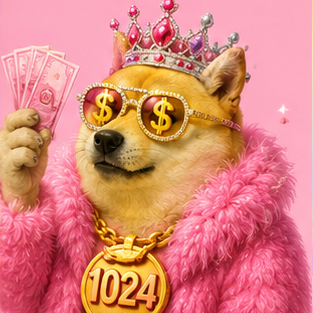 Doge 2048 — Transcendent Doge, tile value 1024